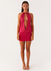 Ayisha Mini Dress - Fuchsia Pink