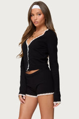 Sansa Lacey Knit Cardigan